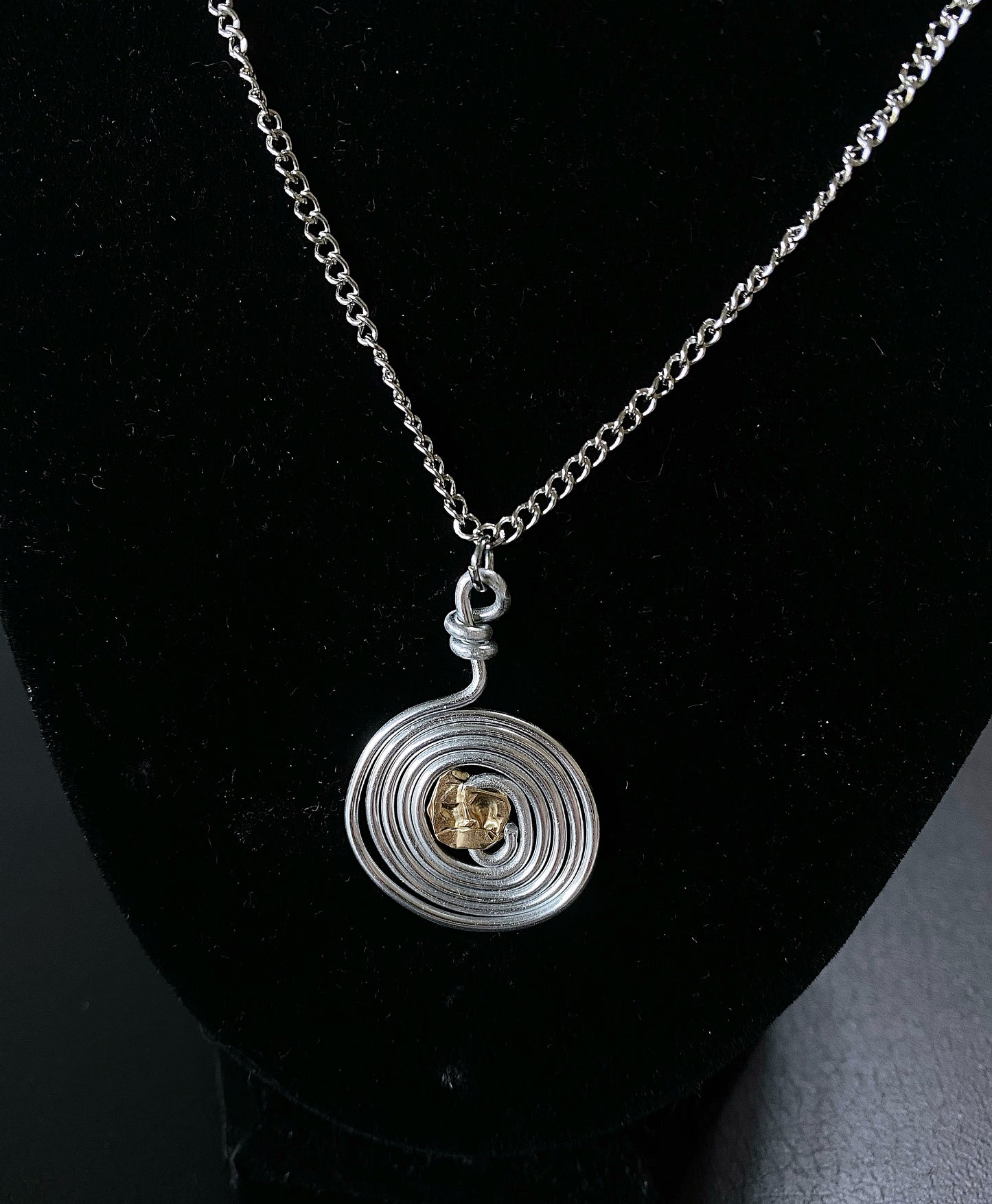 Silver Swirl Necklace