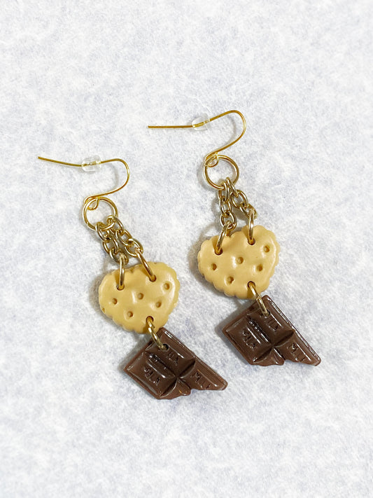 Chocolate Cookie Earrings