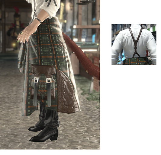 Final Fantasy XIV Cosplay Pattern: Flannel Suspenders