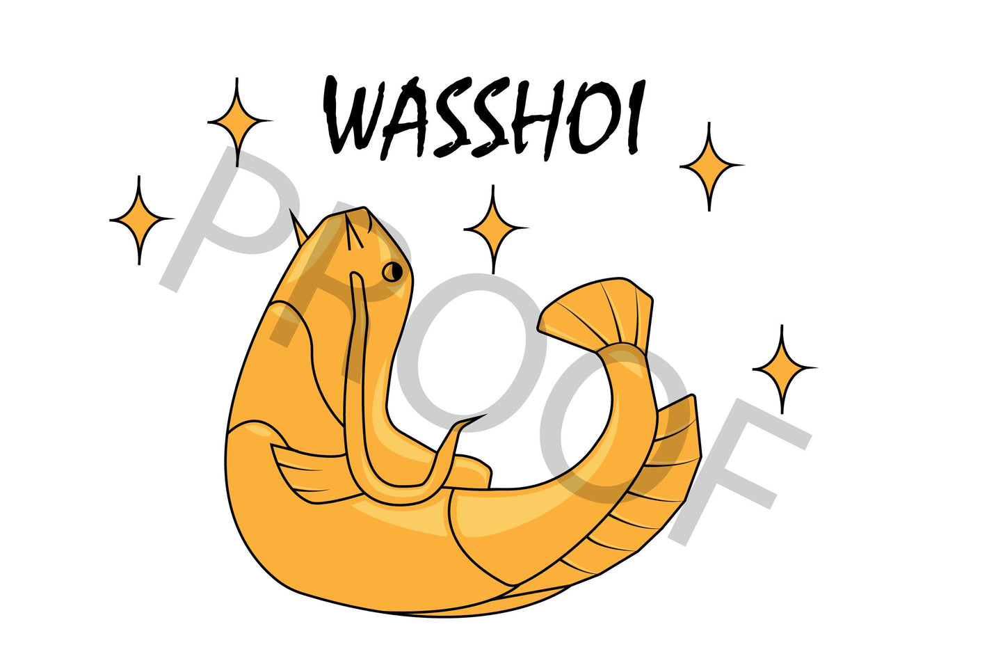 Wasshoi Vinyl Waterproof 2" Stickers