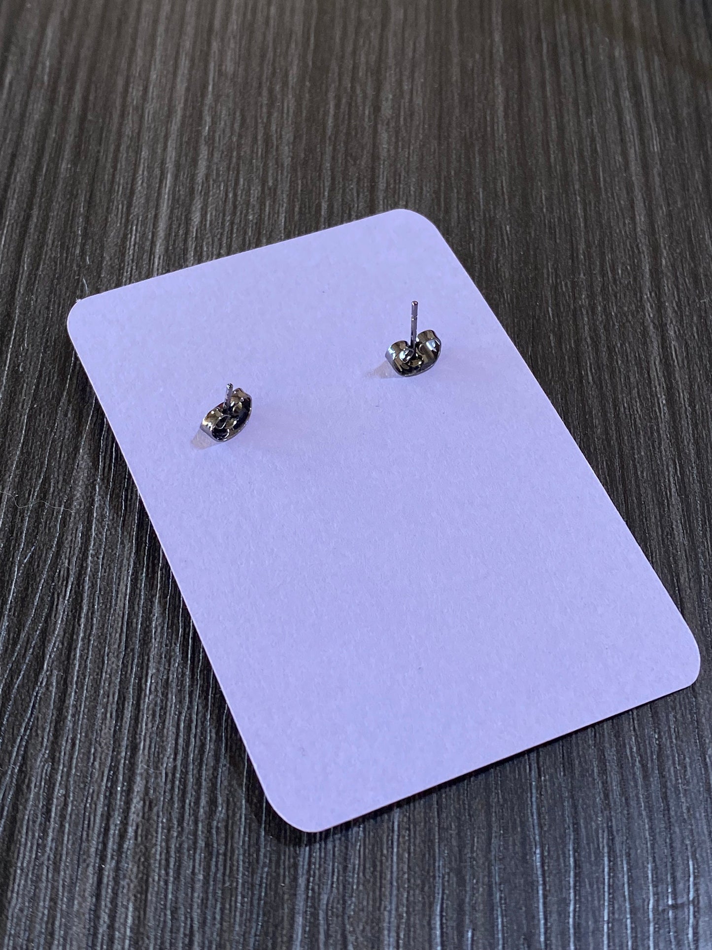 Gunmetal Star Stud Earrings