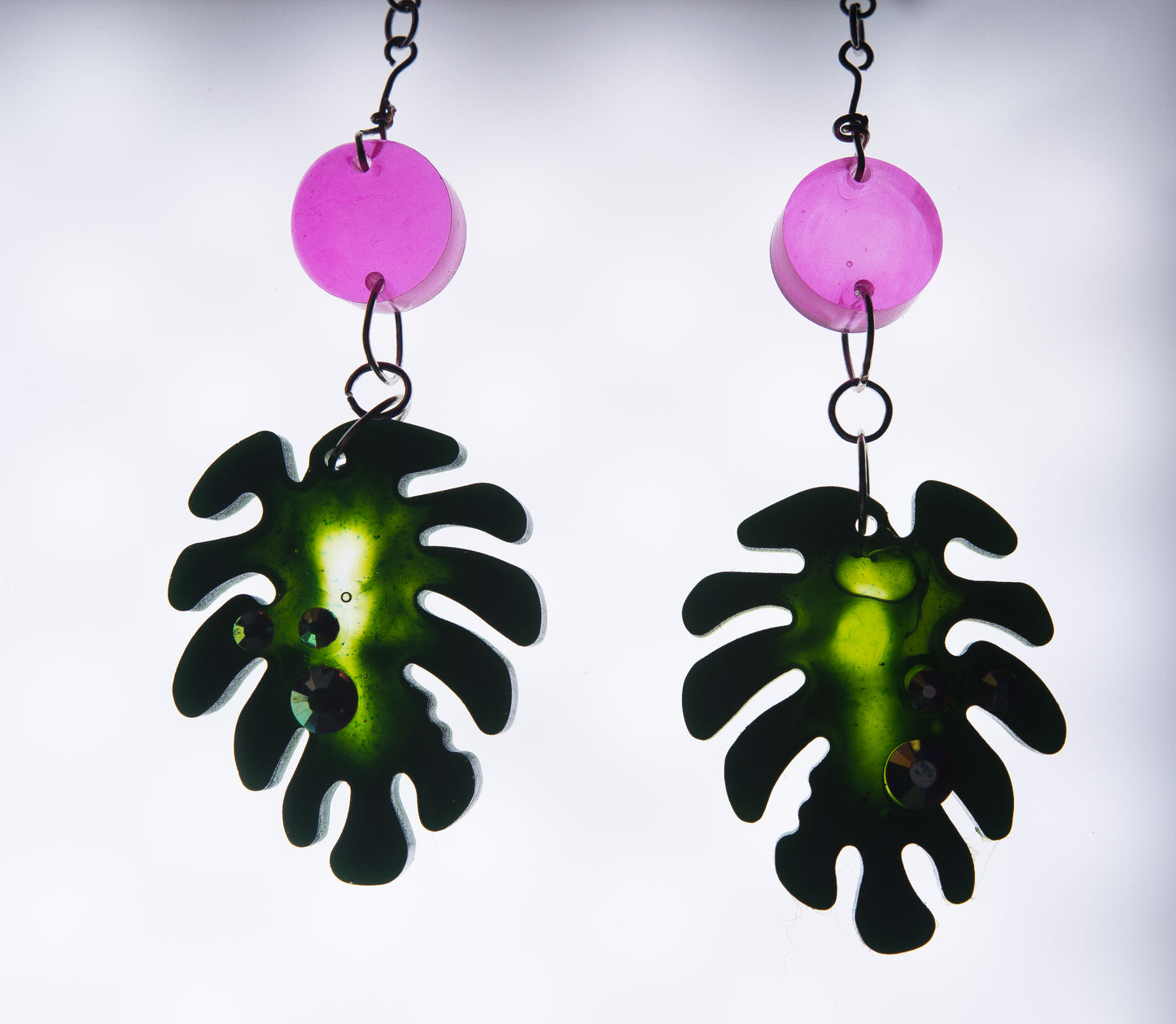 Tropical Leaf Gal Earrings